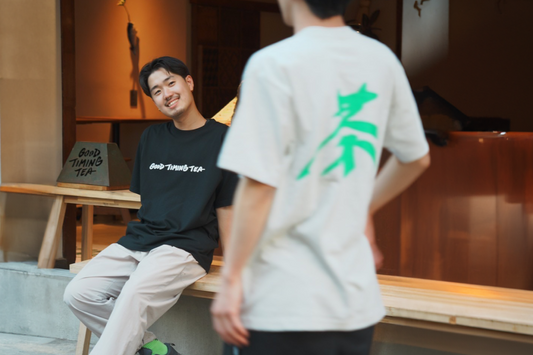 GOOD TIMING TEAオリジナル 茶Tシャツ