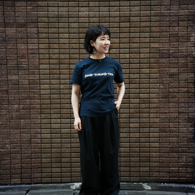 GOOD TIMING TEAオリジナル 茶Tシャツ